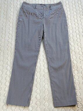 Tommy Hilfiger Women's Bristol Ankle Pinstripe Trousers Size 4 Business Work